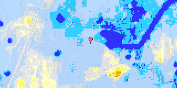 Ekstrem regn på Eghovedvej 61