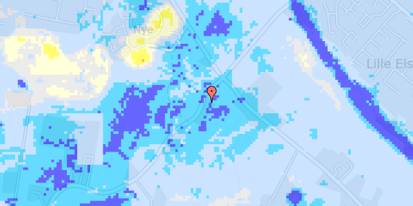 Ekstrem regn på Elstedvej 120