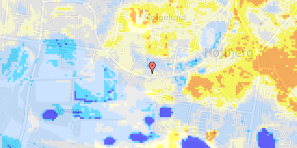 Ekstrem regn på Elverdalsvej 38