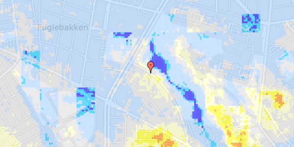 Ekstrem regn på Eugen Warmings Vej 37, 1. tv