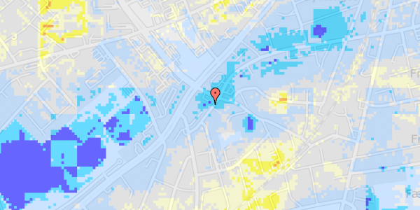 Ekstrem regn på Fredensvej 4, 1. tv