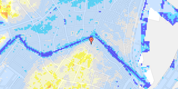 Ekstrem regn på Frederiksgade 16B, 1. th