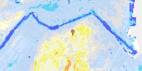 Ekstrem regn på Frederiksgade 72D, st. 1