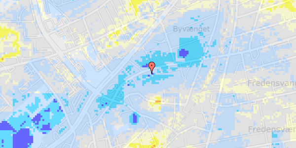 Ekstrem regn på Grundtvigsvej 14, 1. th