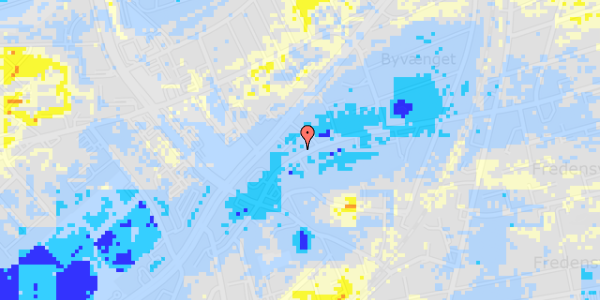 Ekstrem regn på Grundtvigsvej 15, st. tv