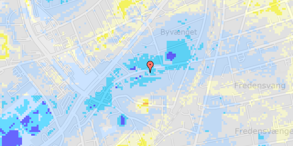 Ekstrem regn på Grundtvigsvej 18, st. mf