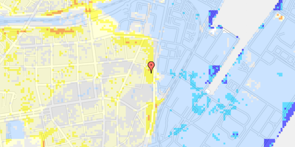 Ekstrem regn på Heibergsgade 15, 1. 