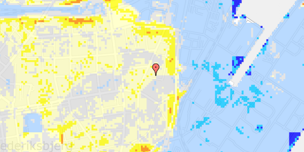 Ekstrem regn på Heibergsgade 34, 2. th