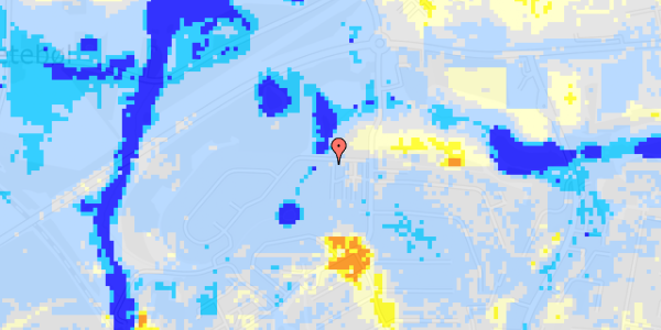 Ekstrem regn på Helenelyst 18