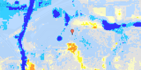 Ekstrem regn på Helenelyst 34