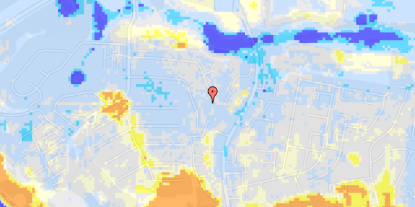 Ekstrem regn på Helenelyst 37