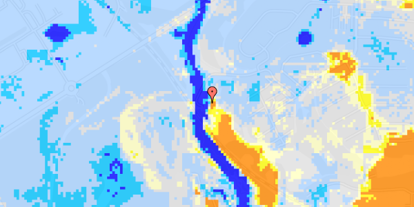 Ekstrem regn på Helenelyst 310