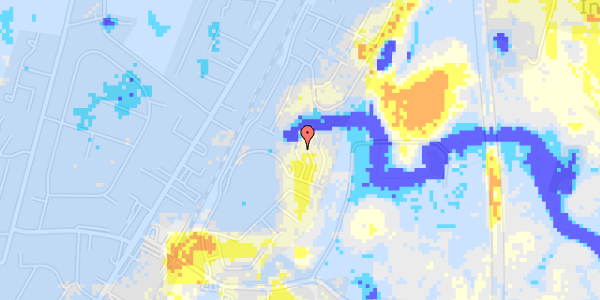 Ekstrem regn på Hjelmagerparken 446