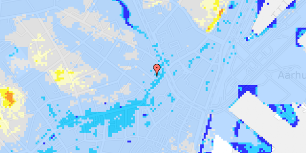 Ekstrem regn på Hjelmensgade 6, 1. 