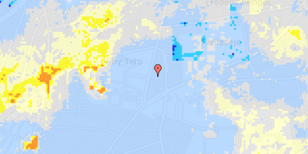 Ekstrem regn på Holme Møllevej 24A, kl. 