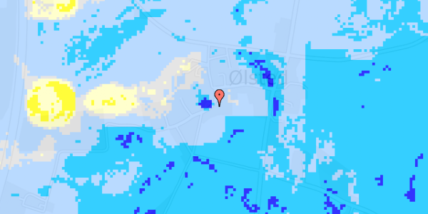 Ekstrem regn på Hvidbjergvej 11