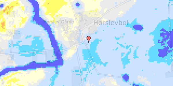 Ekstrem regn på Hørslevvej 106