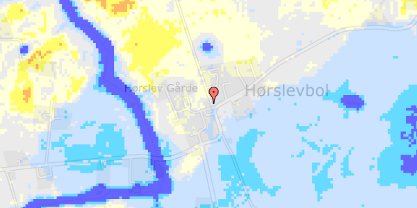 Ekstrem regn på Hørslevvej 117