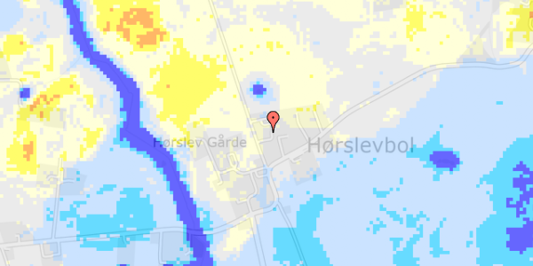 Ekstrem regn på Hørslevvej 123