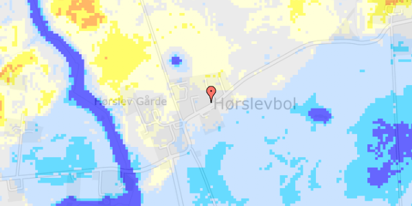 Ekstrem regn på Hørslevvej 127