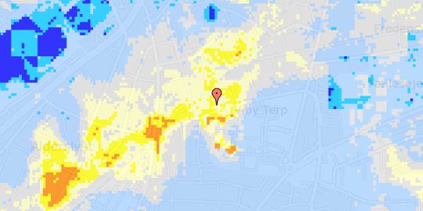 Ekstrem regn på Hørvej 1