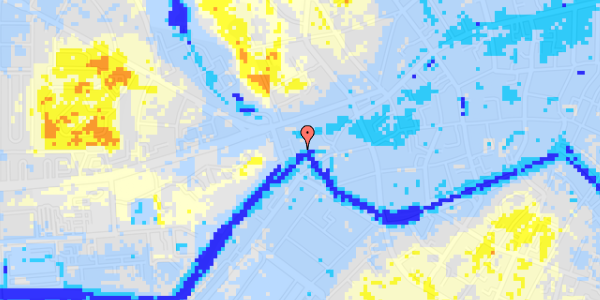 Ekstrem regn på Janus La Cours Gade 26