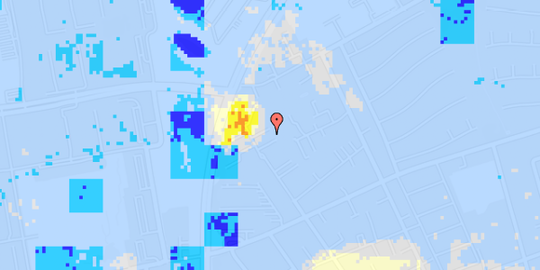 Ekstrem regn på Johannes Ewalds Vej 100