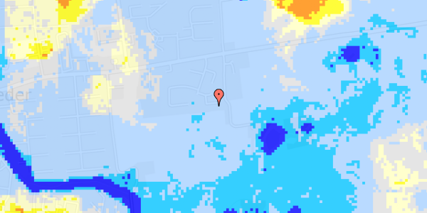 Ekstrem regn på Kirkeager 23