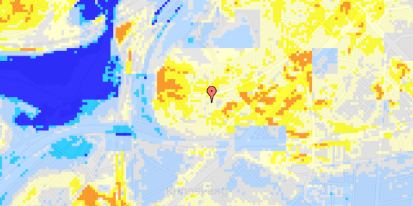 Ekstrem regn på Kirkedammen 3, kl. th