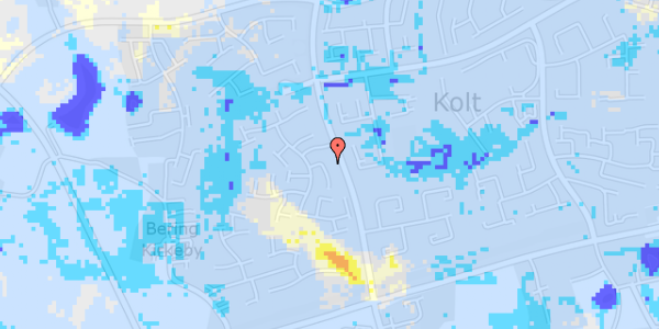 Ekstrem regn på Kolt Kirkevej 5