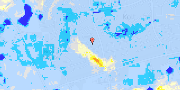 Ekstrem regn på Kolt Kirkevej 21