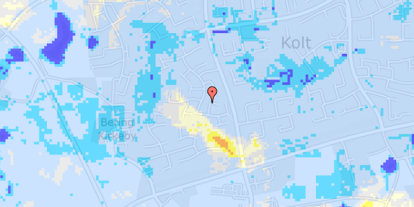 Ekstrem regn på Kolt Kirkevej 23