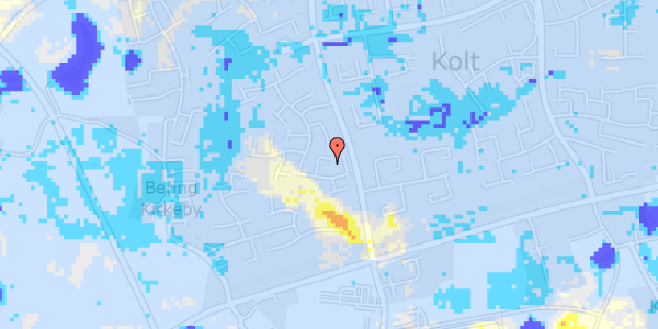 Ekstrem regn på Kolt Kirkevej 25