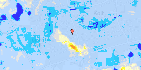 Ekstrem regn på Kolt Kirkevej 27