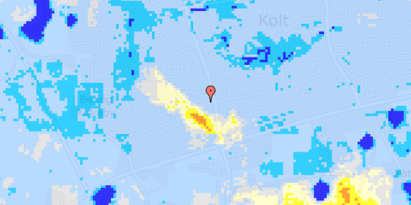 Ekstrem regn på Kolt Kirkevej 41