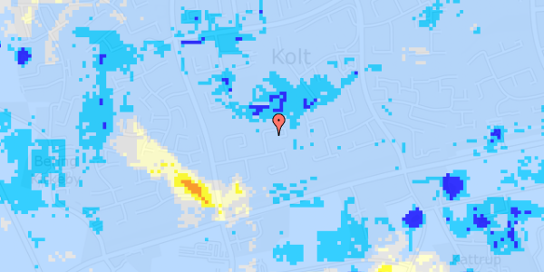 Ekstrem regn på Kolt Kirkevej 44