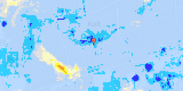 Ekstrem regn på Kolt Kirkevej 54