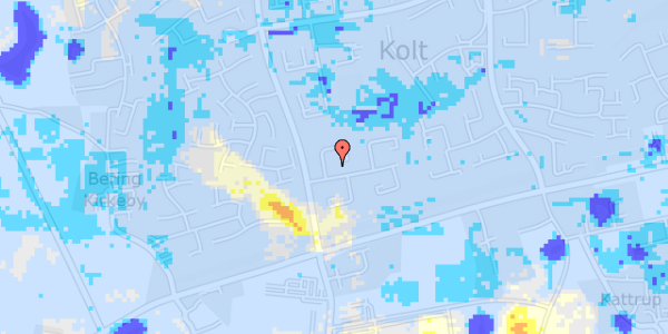 Ekstrem regn på Kolt Kirkevej 68