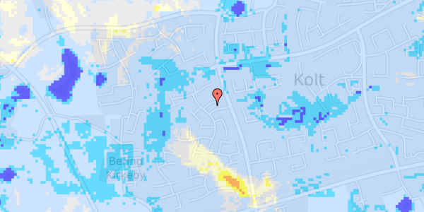 Ekstrem regn på Kolt Kirkevej 221