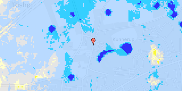 Ekstrem regn på Kunnerupvej 135