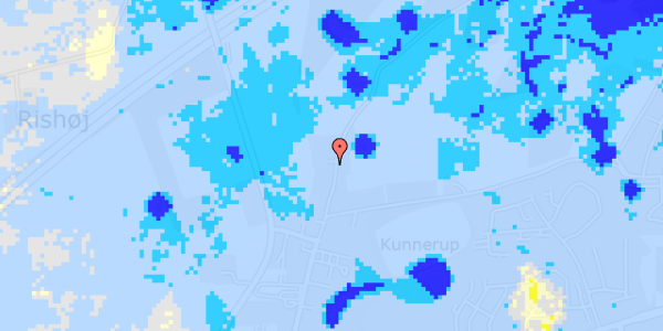 Ekstrem regn på Kunnerupvej 149