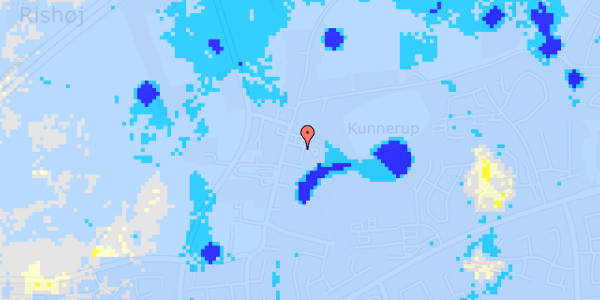 Ekstrem regn på Kunnerupvej 192A