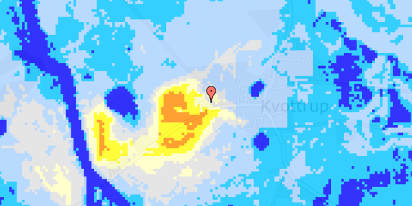 Ekstrem regn på Kvottrupvej 77