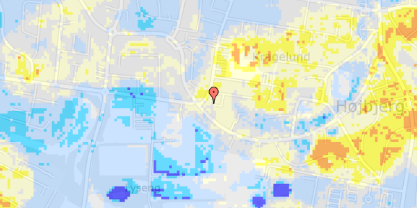 Ekstrem regn på L.A. Rings Vej 91