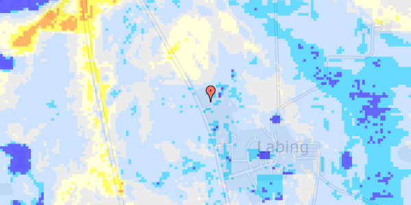 Ekstrem regn på Labing Landevej 5