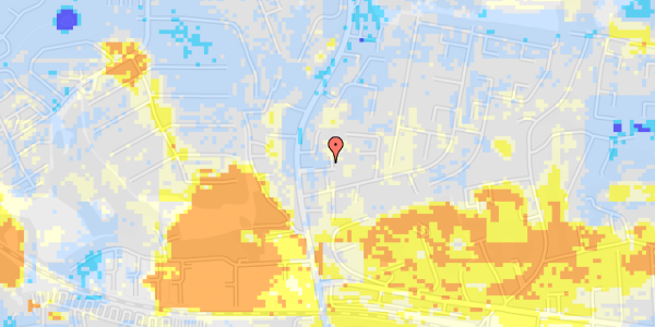 Ekstrem regn på Langdalsvej 12A