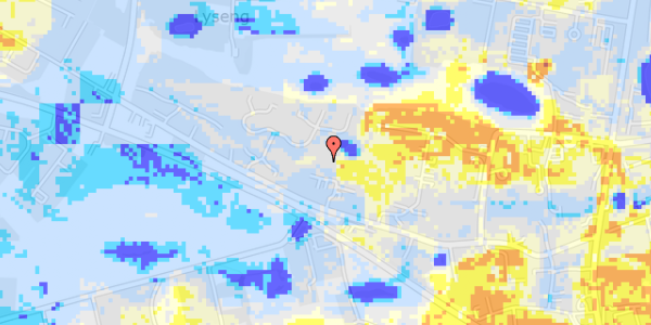 Ekstrem regn på Lerhus Allé 35, st. 