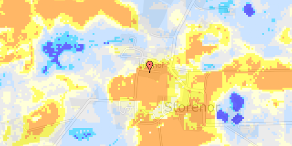 Ekstrem regn på Lillenorvej 54