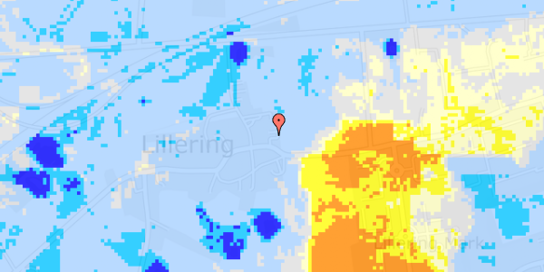 Ekstrem regn på Lilleringvej 50, 1. th