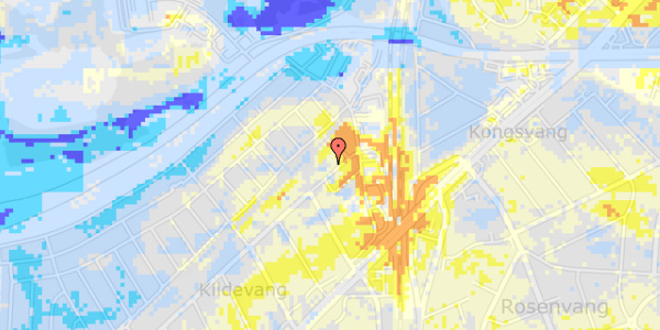 Ekstrem regn på Lykkesholms Allé 8